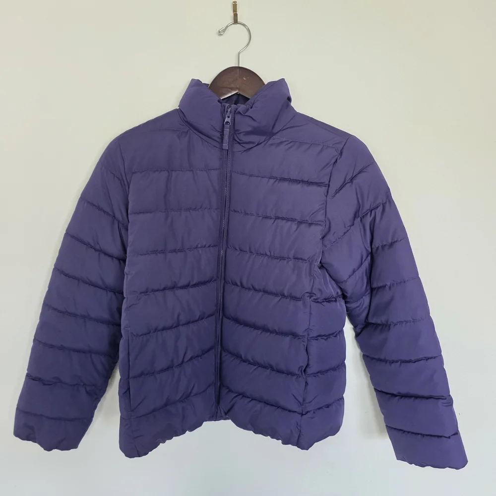 Girls Dark Purple Puffer Jacket Children's Place Size 16 XXL